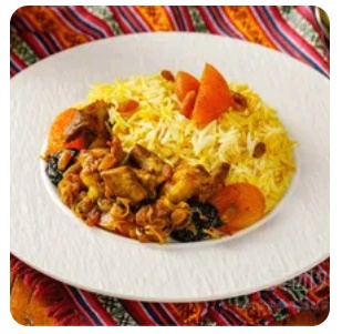 Shakh plov with lamb