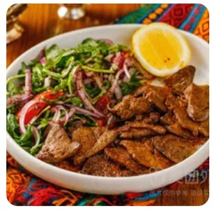 Lamb liver cooked in butter