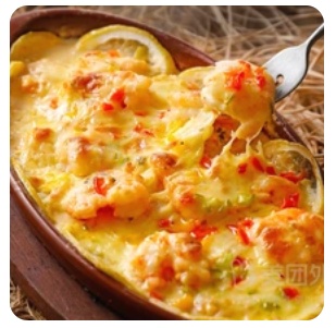 Shrimp with Bechamel