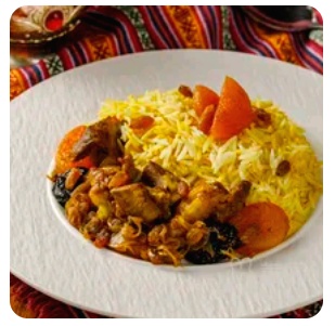 Lamb Pilaf with Roasted Lamb Loin