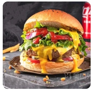 Beef cheese burger