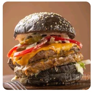 Double Beef Black Burger