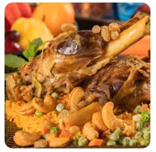Kabsa Rice With Baby Leg Lamb