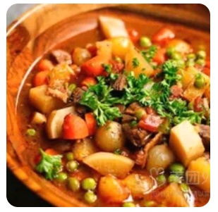 vegetable with lamb stew
