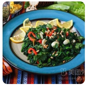 Stir Spinach in Olive Oil