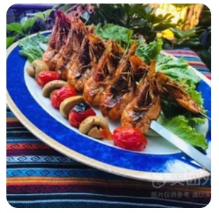 Grilled Tiger Prawns