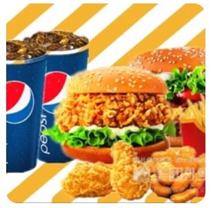 Double Chicken Burger Set