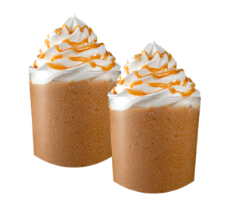 Double cup caramel coffee Frappuccino ®
