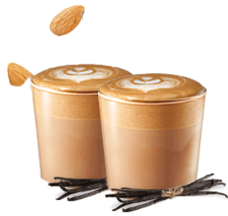Double cup Tahtian Vanilla Badan Latte