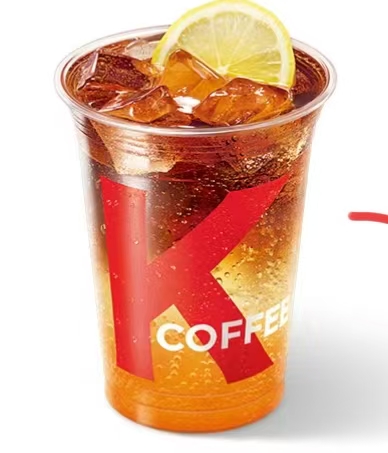 Kenjoy - Blood Orange Grapefruit Flavored Bubble Americano (Large Cold)