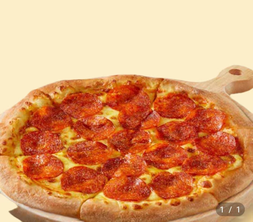 Pepperoni pizza.