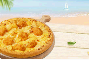 Hawaiian Style Tender Chicken Pizza