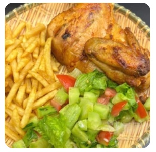 Half Chicken with Chips