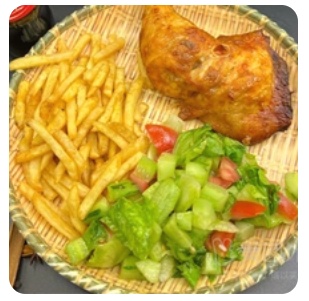 BBQ leg w chips