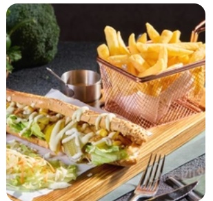 Fajita Sandwich + Fries