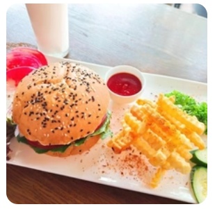 Chicken Burger with Fries
