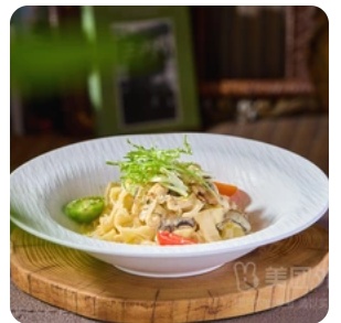 Truffle Cream Mushroom Wide Noodles