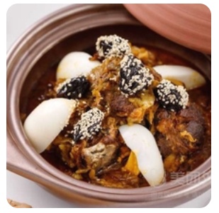 Lamb tajine with plum