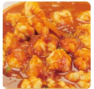 Fried Shrimp with Tomato Sauce