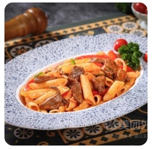 Steak penne