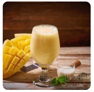 Ayran with mango