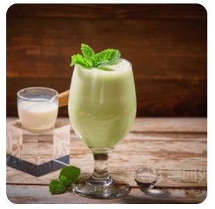 Ayran with mint