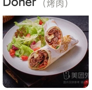 Meat Wrap with Salad