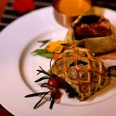 Single goose liver wellington steak