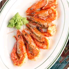 Olive-Oil Charcoal-Grilled Prawns