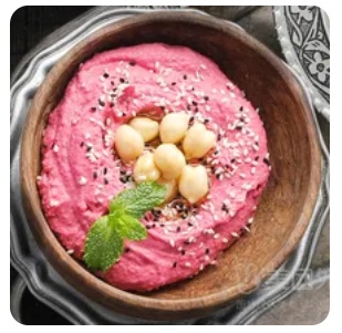 Hummus with Beetroot