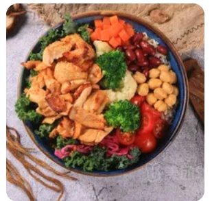 Chicken Energy Bowl + American Coffee