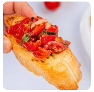 Garlic Bread with Tomato Salsa