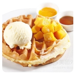 Mango Waffle