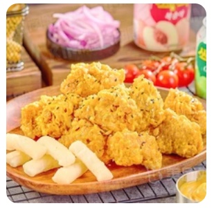 Fixed-price Korean-style Boneless Fried Chicken Set Meal (6 Fried Chickens + 5 Rice Cakes)