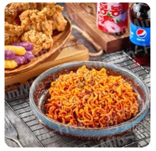 Salted Egg Yolk Noodles with 6 Korean Fried Chicken