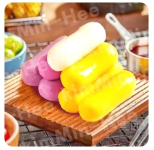 Korean Rainbow Cheese Rice Cake