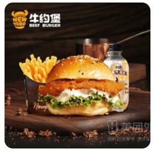 Spicy Chicken Burger with Fries Set